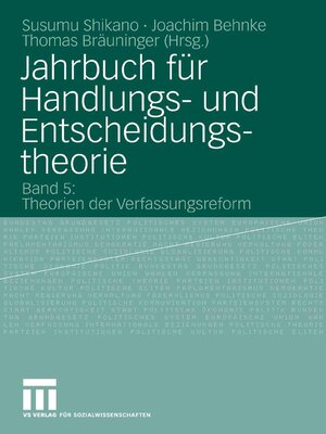 cover image of Jahrbuch für Handlungs- und Entscheidungstheorie